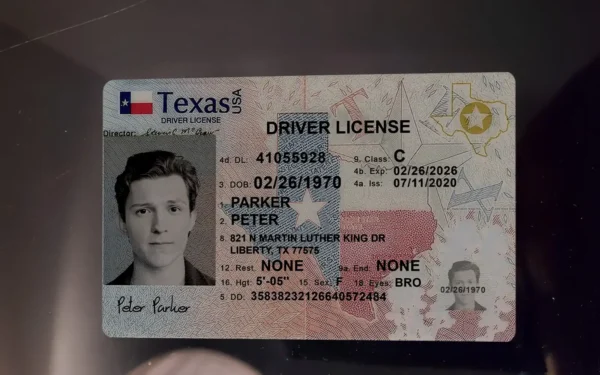 Texas Fake Driving License PSD Template - Editable and High-Quality - Image 4